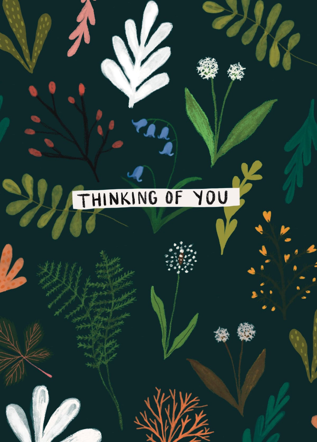 Thinking Of You Flowers Card