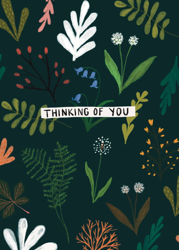 Thinking Of You Flowers Card