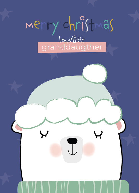 Merry Christmas Lovely Granddaughter Card
