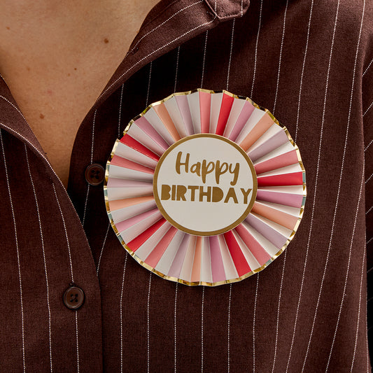 Happy Birthday Paper Badge