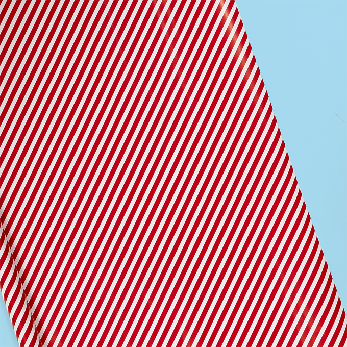 Candy Cane Stripe Roll Wrap