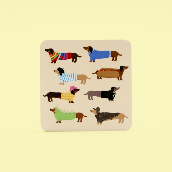 Sausage Dogs Coaster