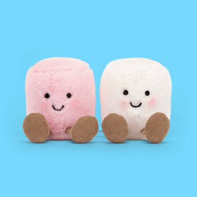 Jellycat Amuseables Pink and White Marshmallows
