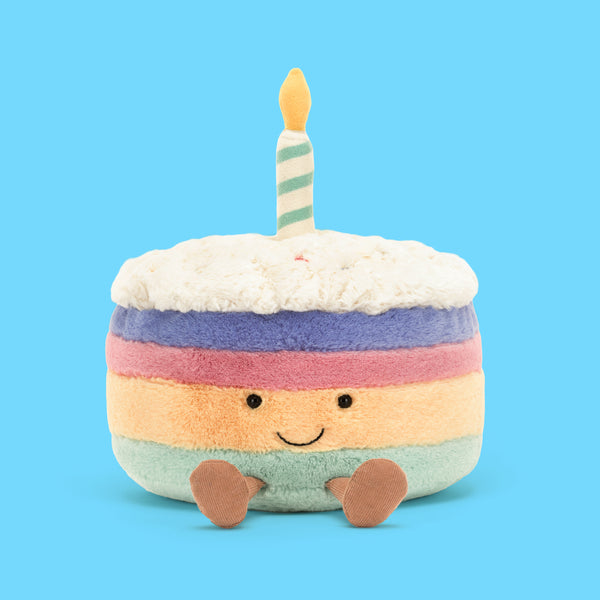 Jellycat Amuseable Rainbow Birthday Cake