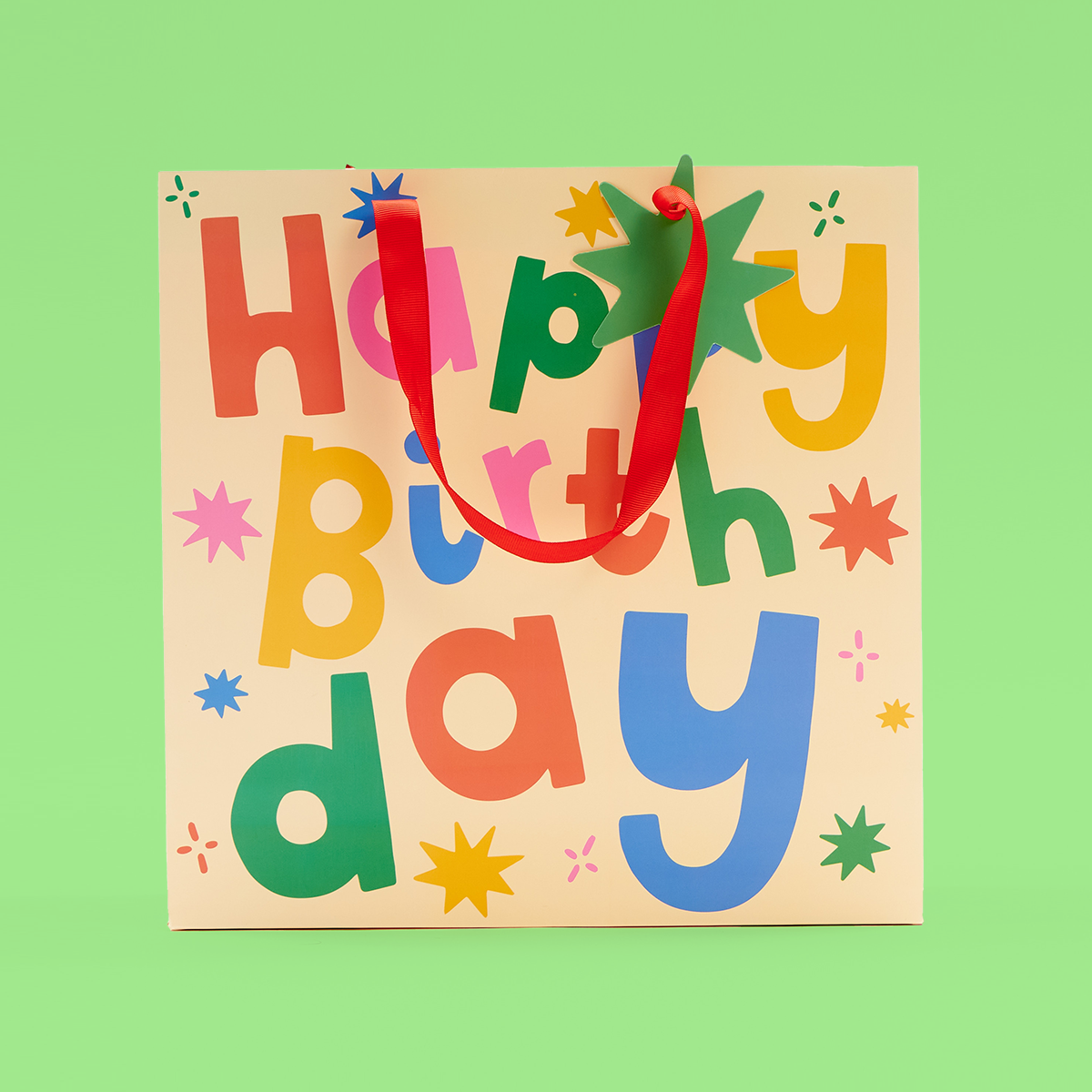 Happy Birthday Stars Large Gift Bag