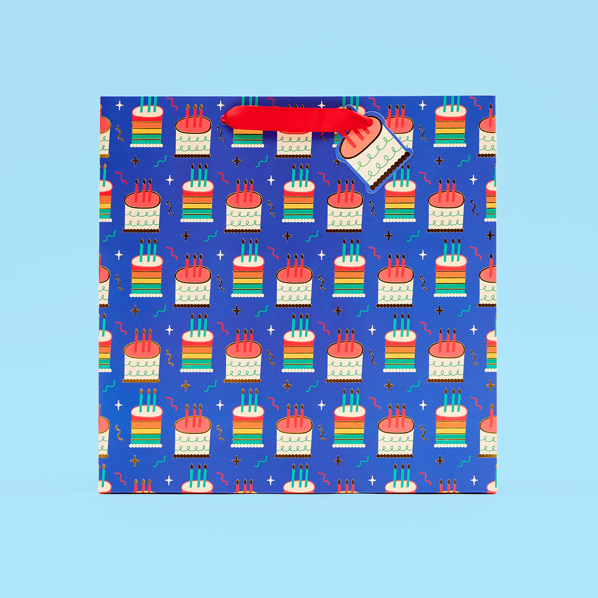 Rainbow Cake Large Gift Bag
