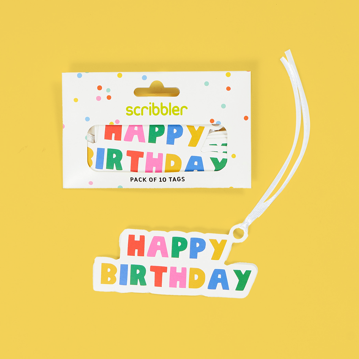 Birthday Rainbow Tag Pack