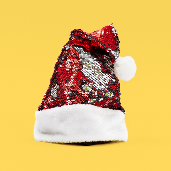 Santa Reversible Sequin Hat