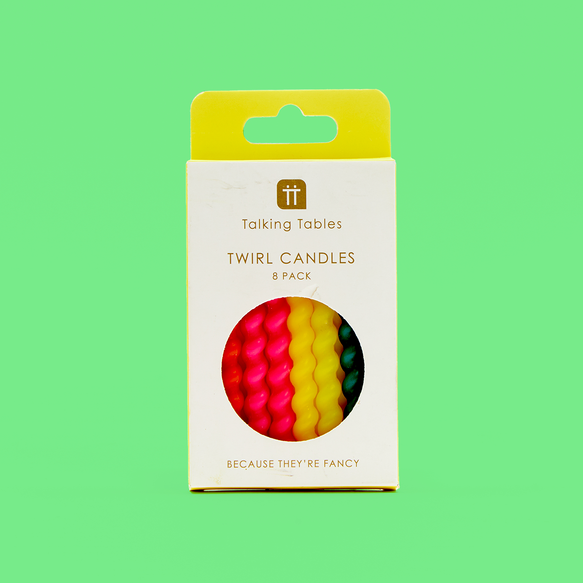 Bright Twirl Birthday Candles