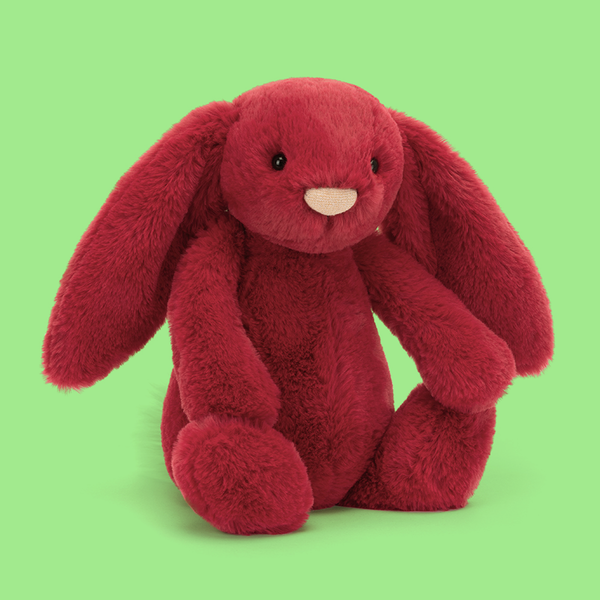  ♡ Bashful Luxe Bunny Scarlett Bashful Luxe Bunny Scarlett with Personalised Red Jumper