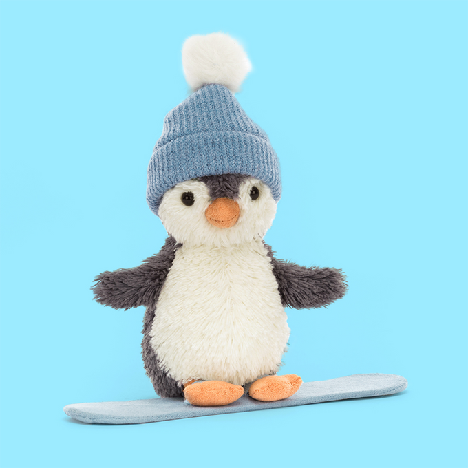 Jellycat Peanut Penguin Snowboarding Small Scribbler Cards Gifts