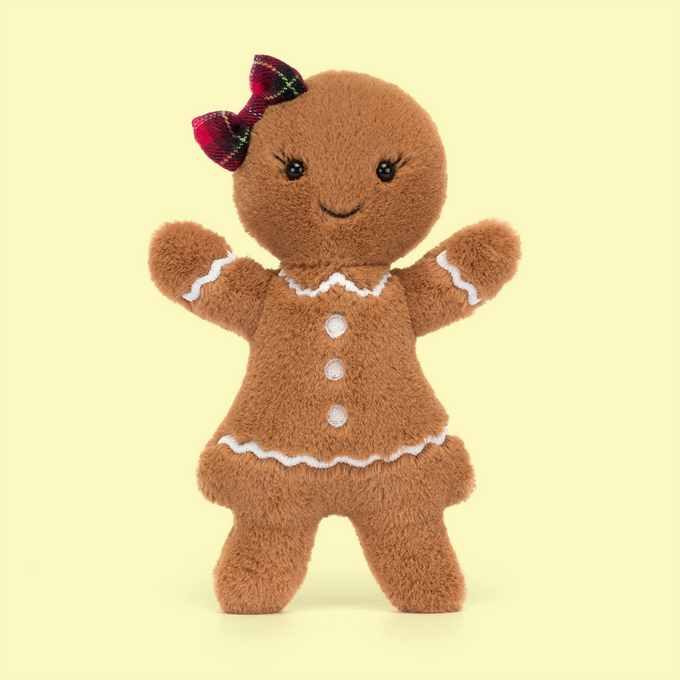 Jellycat Jolly Gingerbread Ruby Scribbler Cards Gifts