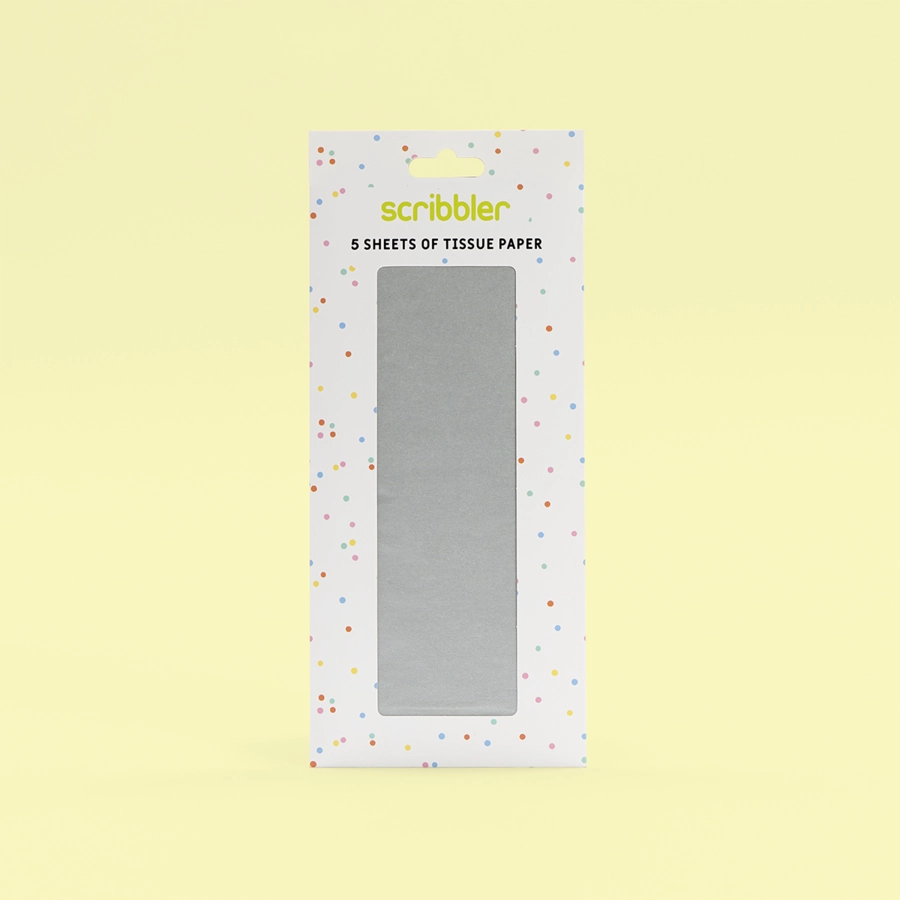 Metallic Silver Tissue Paper