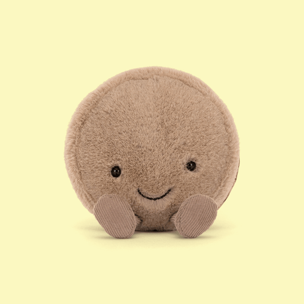 Jellycat Amuseables Mona Macaron (Chocolate)