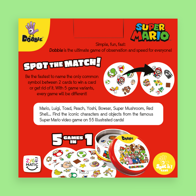 Dobble Super Mario Game