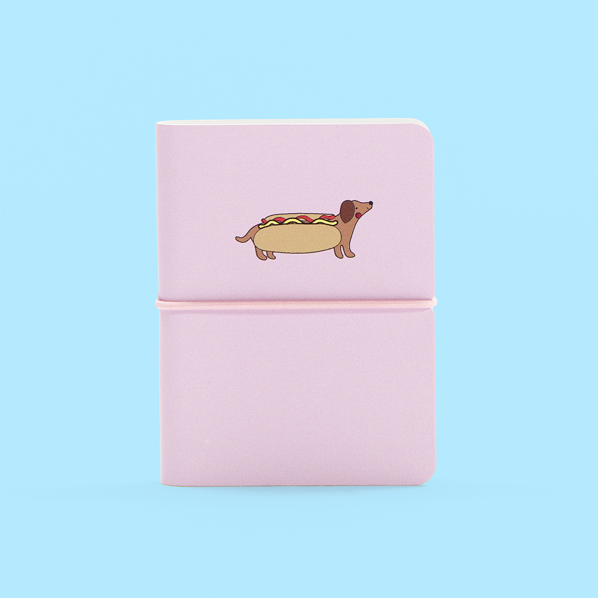 A7 Mini Pink Hot Dog Notebook
