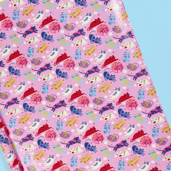 Colourful Cats Roll Wrap