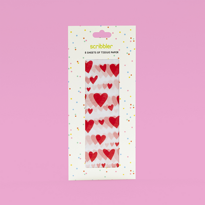 Heart Print Tissue Paper