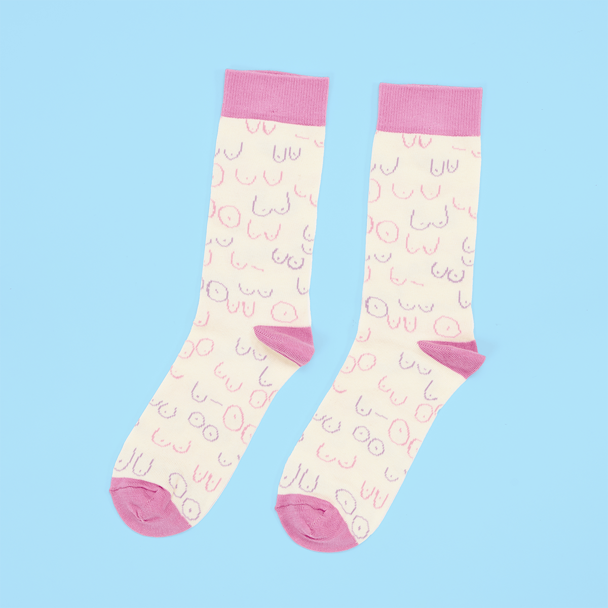 Pink Boobs Socks