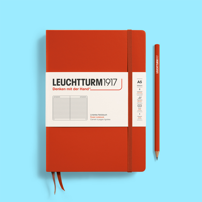 Leuchtturm 1917 A5 Fox Red Hardcover Notebook