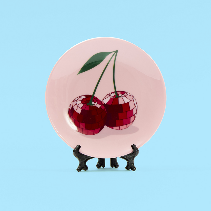 Disco Cherries Plate