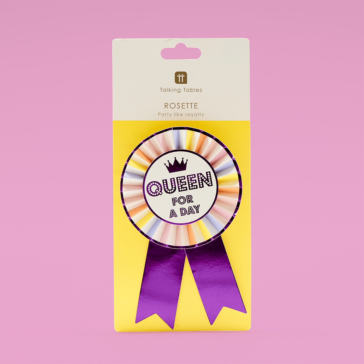 Queen for the Day Rosette Badge