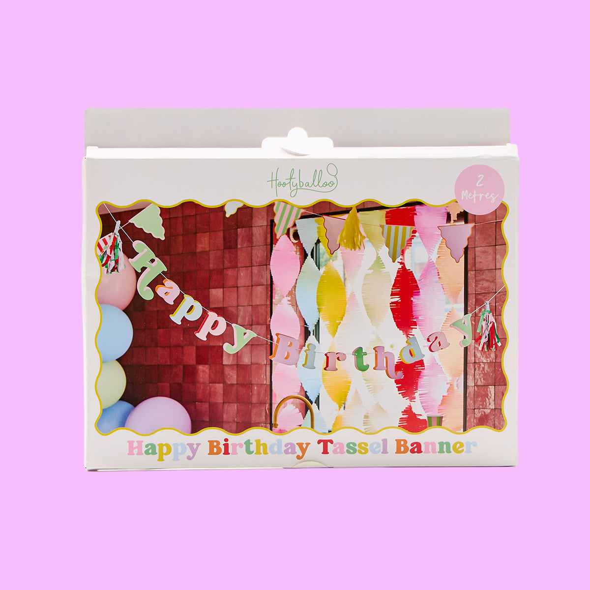 Pastel Birthday Tassel Banner