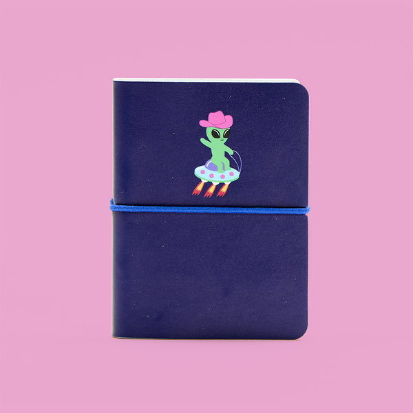 A7 Mini Navy Alien Notebook