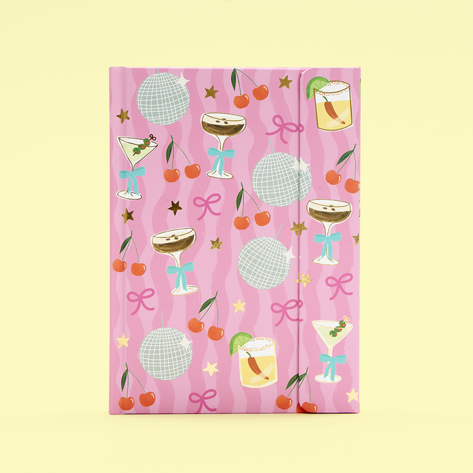 Luxe Disco Cocktail Notebook 