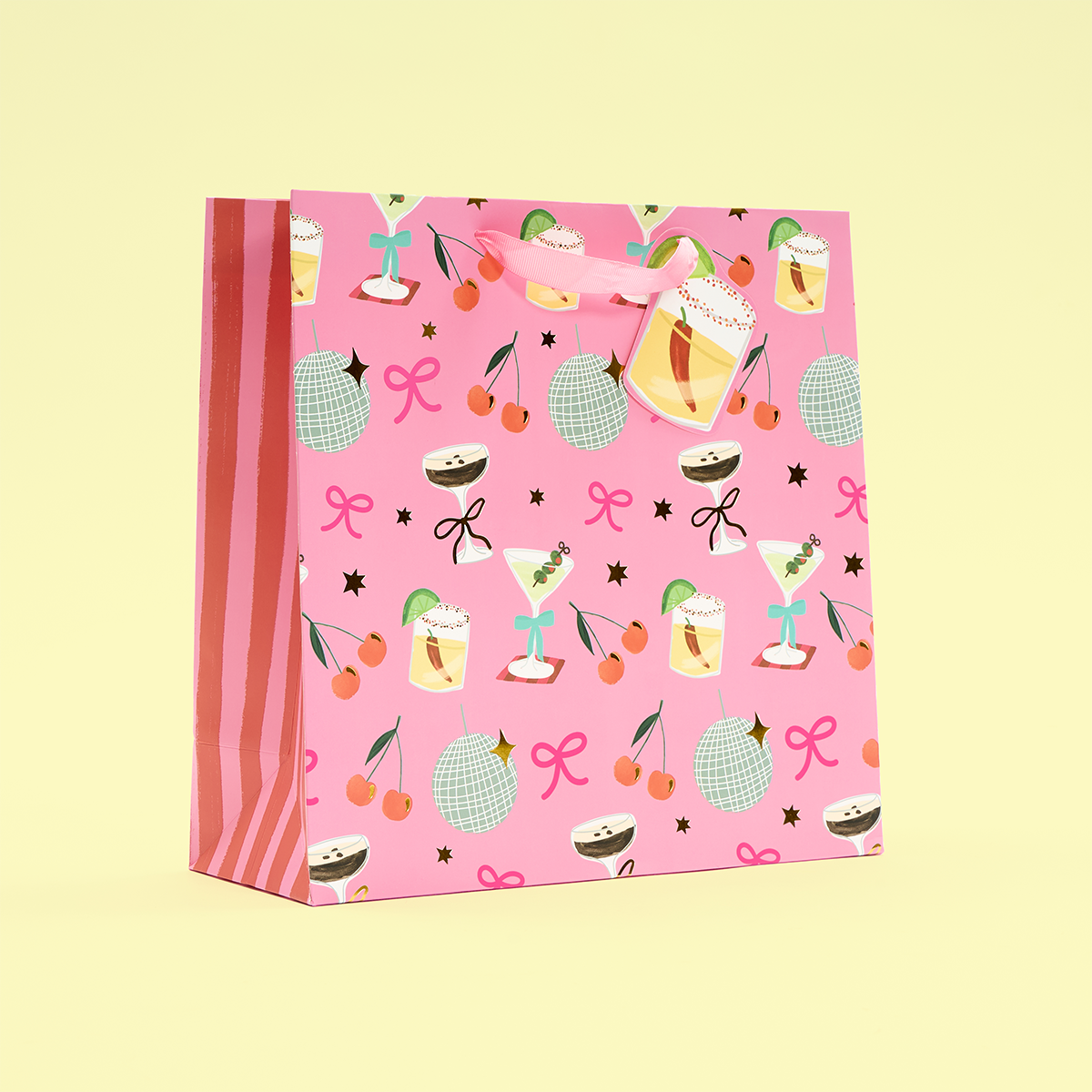 Cocktail Icons Large Gift Bag