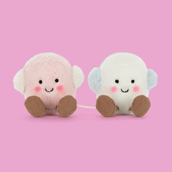 Jellycat Amuseables Toastie Pink White Marshmallows