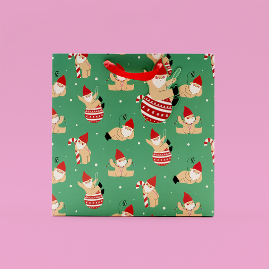 Naughty Gnome Gift Bag - Large