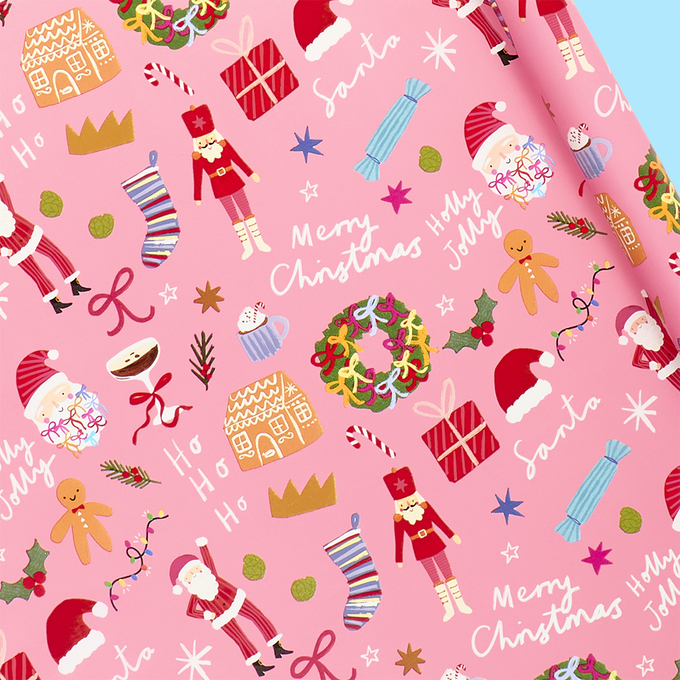 Trendy Santa Claus Roll Wrap