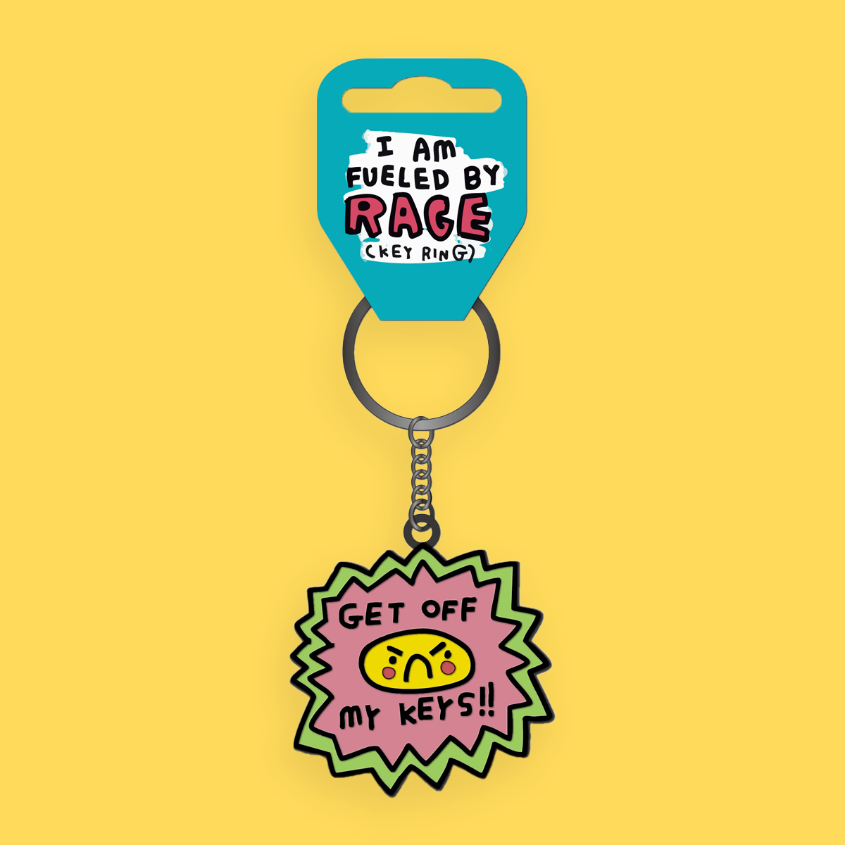 Zoe Bread Rage Fueled Enamel Keyring