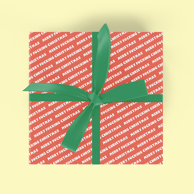 Merry Fucking Christmas Flat Wrap