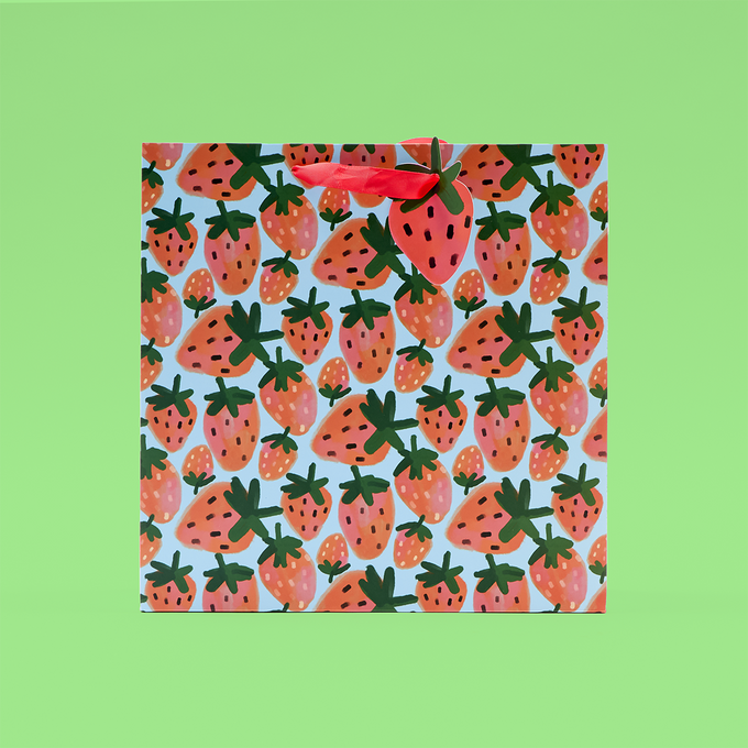 Strawberries Large Gift Bag