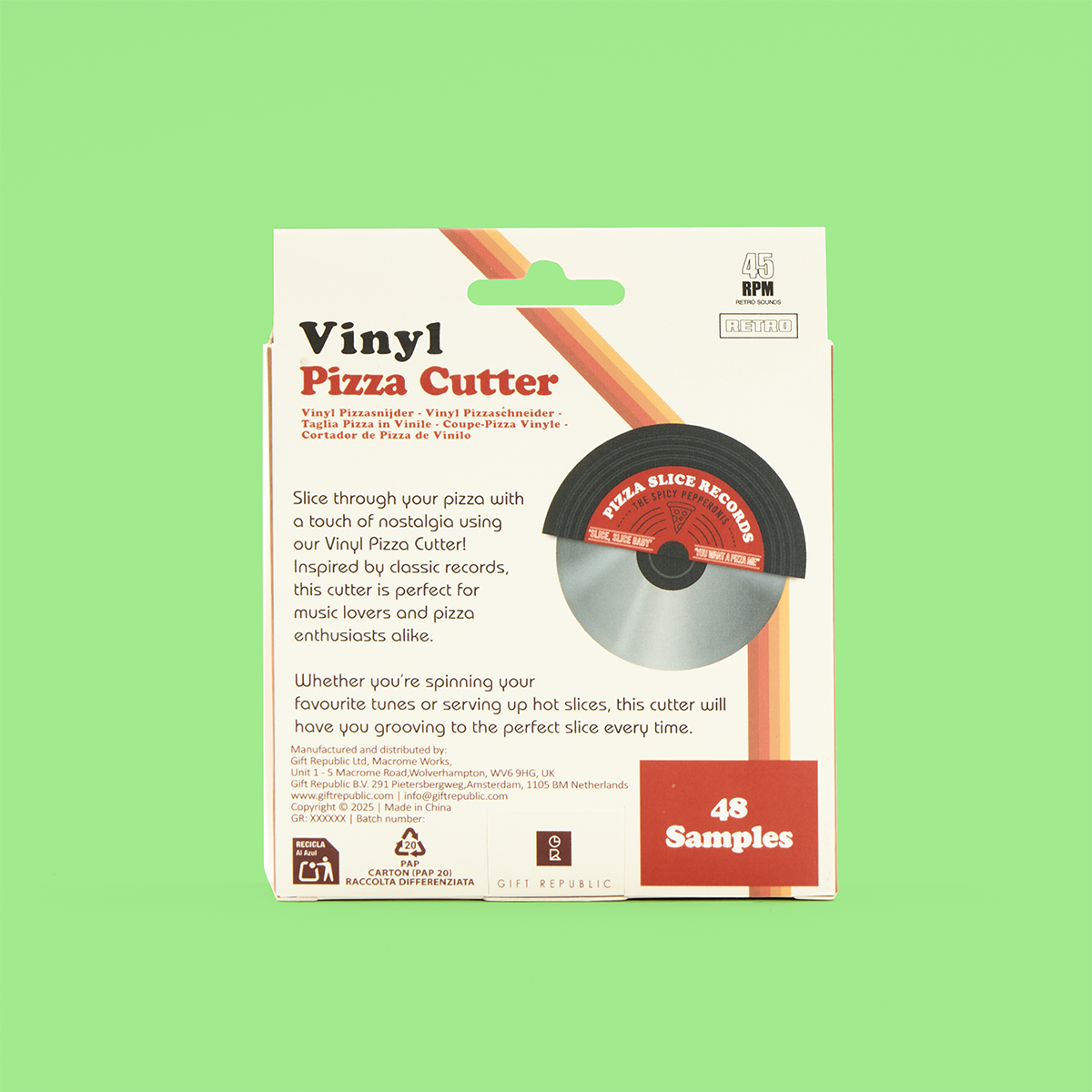 Vinyl Pizza Cutter