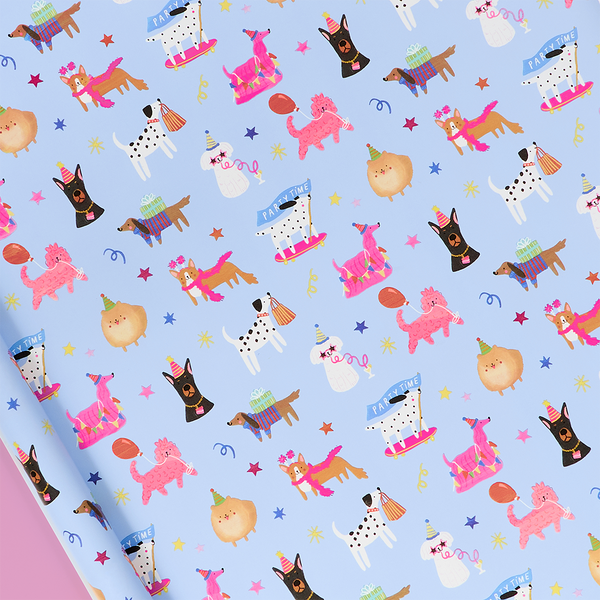 Birthday Party Dogs Rollwrap