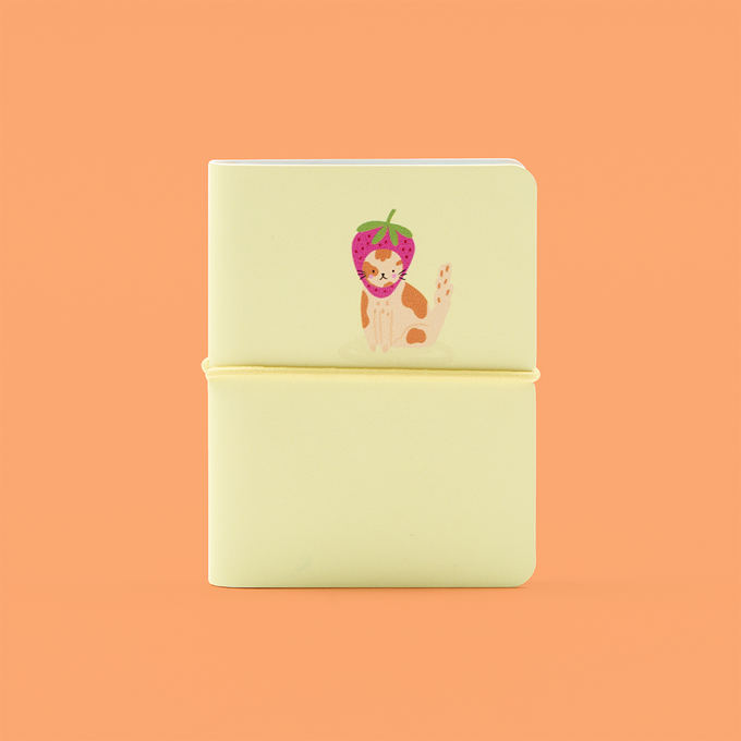 A7 Mini Strawberry Cat Notebook