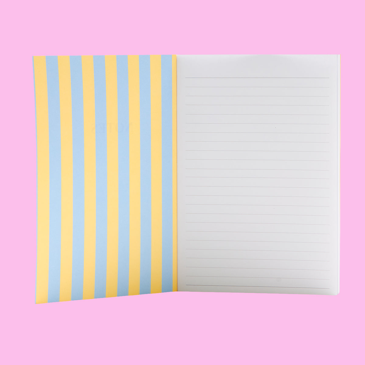 A5 Pastel Blue Yellow Stripe