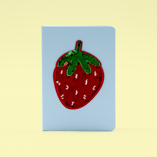 A5 Strawberry Sequin Notebook