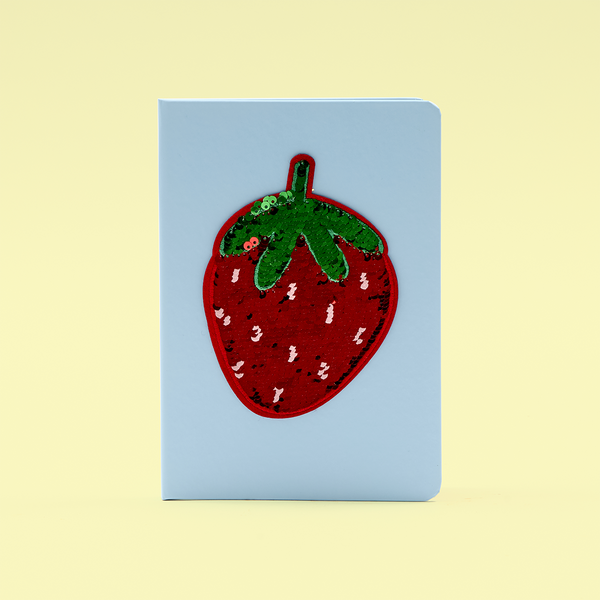 Strawberry Sequin Notebook