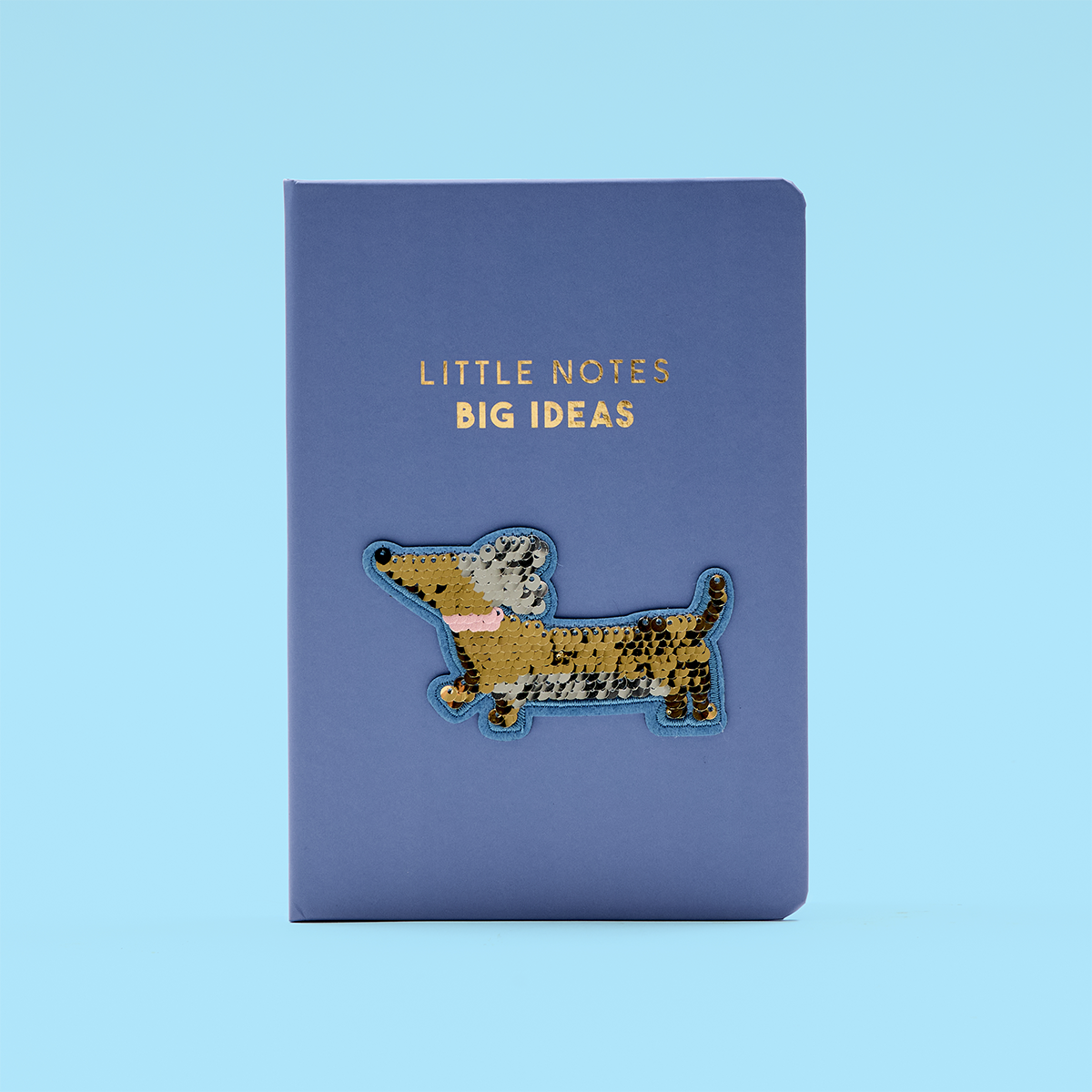 A5 Sausage Dog Sequin Notebook