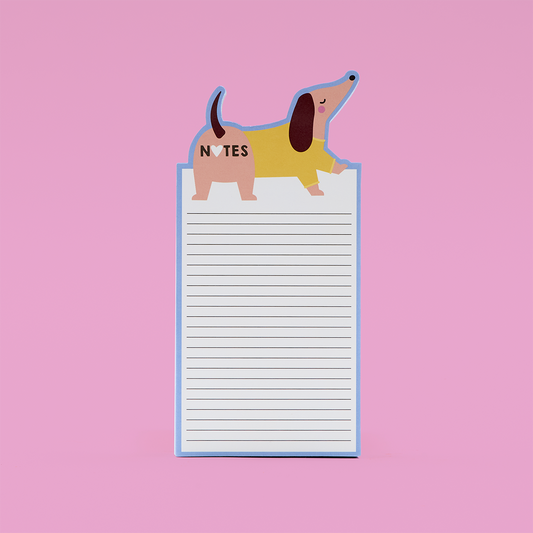 Sausage Dog Notes List Pad