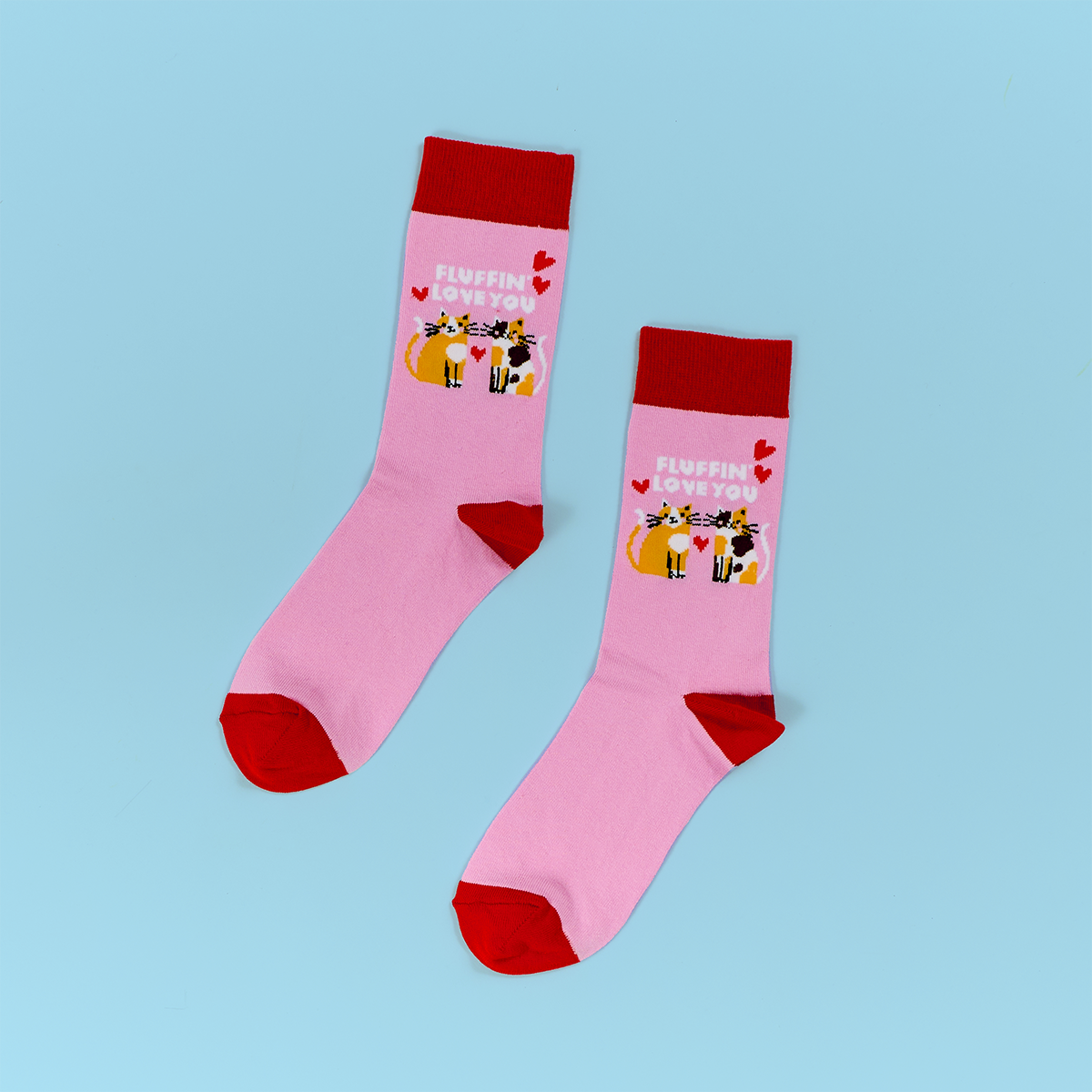 Fluffin Love You Cats Socks