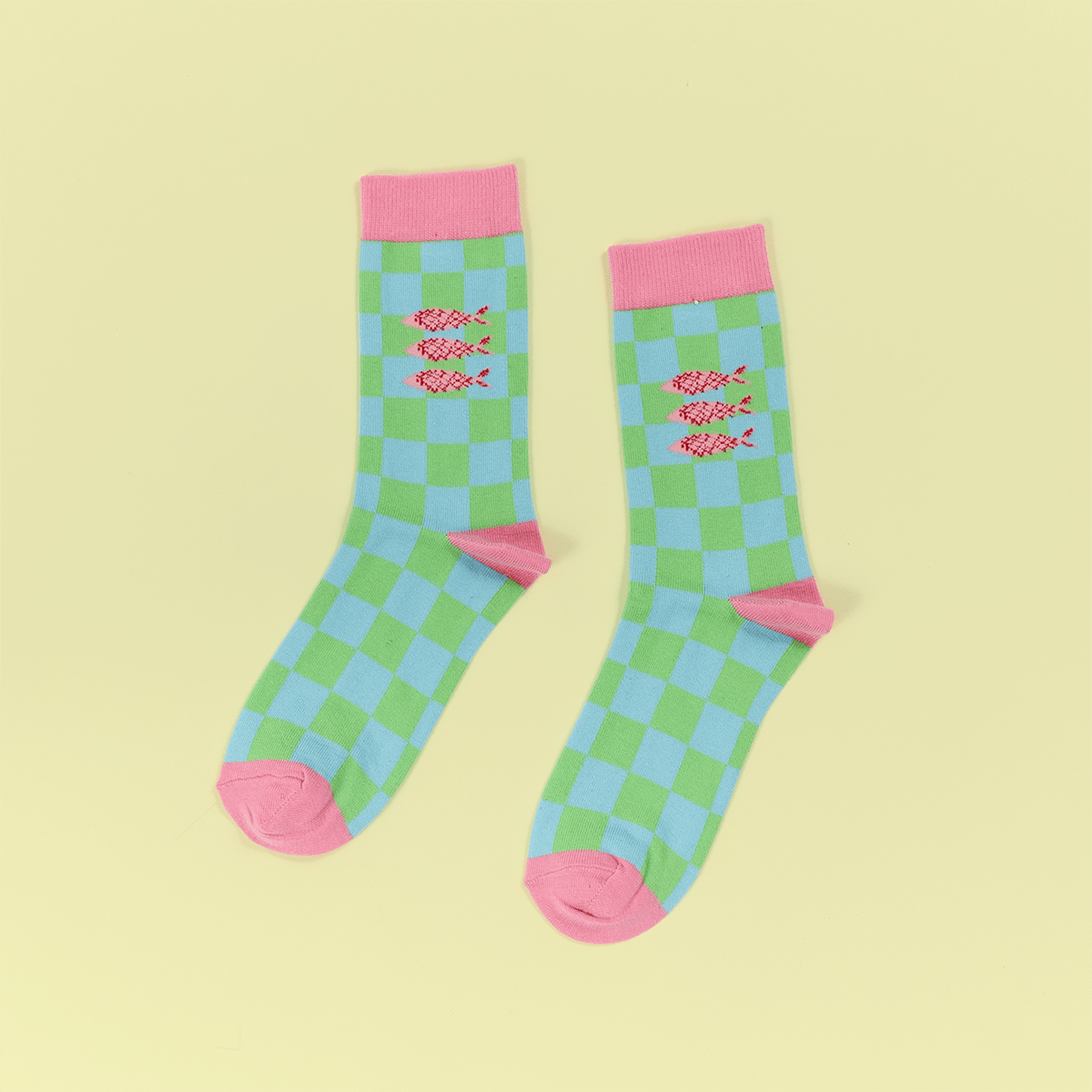 Checker Sardines Socks