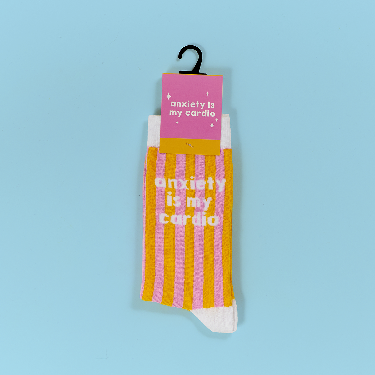 Anxiety Is My Cardio Socks