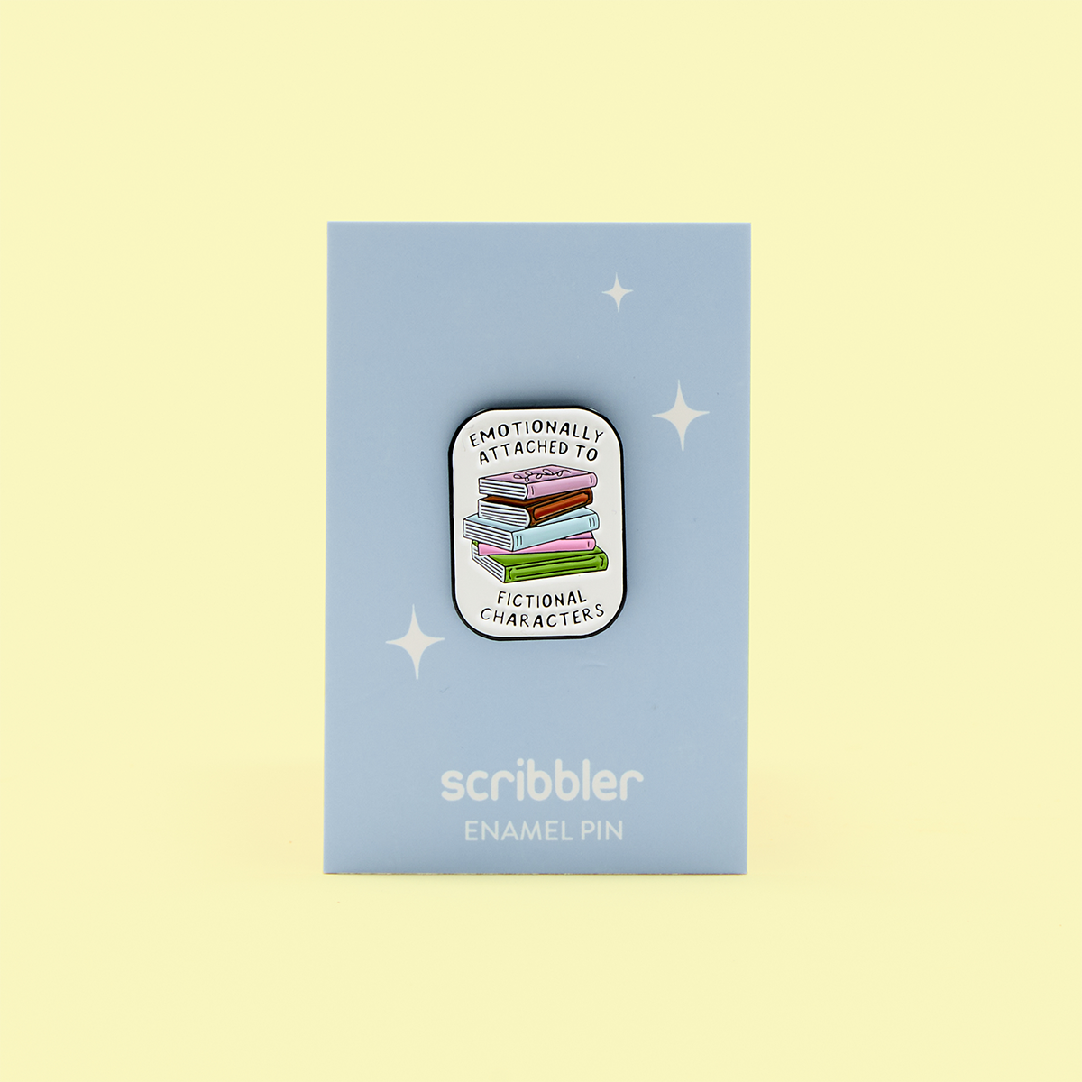 Emotionally Attached to Fictional Characters Enamel Pin