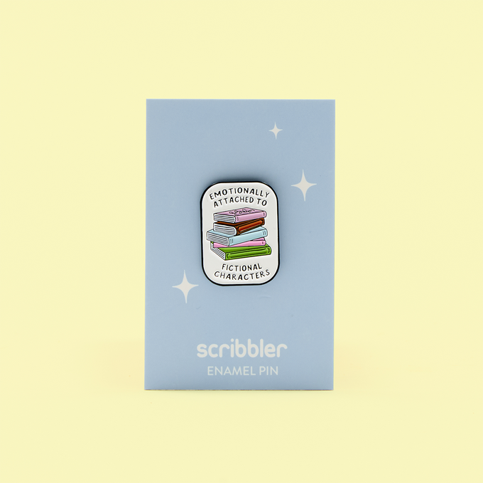 Emotionally Attached to Fictional Characters Enamel Pin