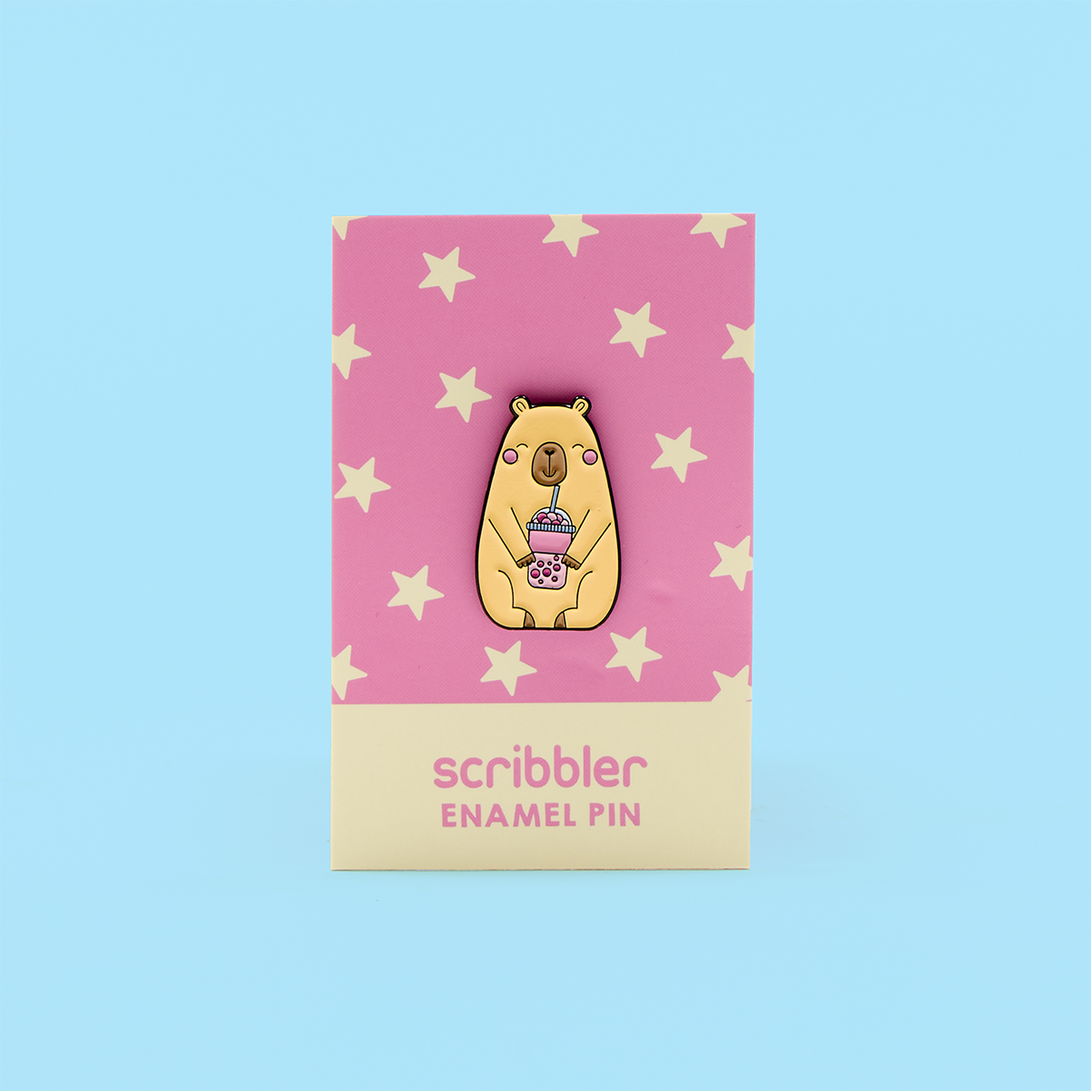 Capybara Enamel Pin Badge
